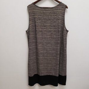 J. Jill Black and Tan Sleeveless Dress